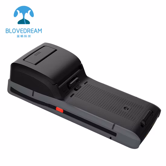 Blovedream S60 Scanner de código de barras sem fio robusto Android PDA Terminal Dispositivos POS portáteis com impressora de etiqueta térmica